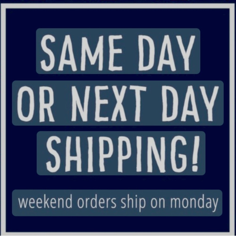 I will ship same day or next day if purchased in the evening or on the weekend!